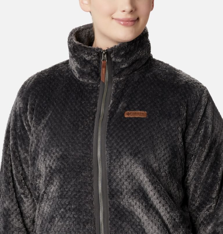 Jachete Din Lână Columbia Fireside II Plush Full Zip Dama Negrii | Plus Size RKQ0M1SZ8